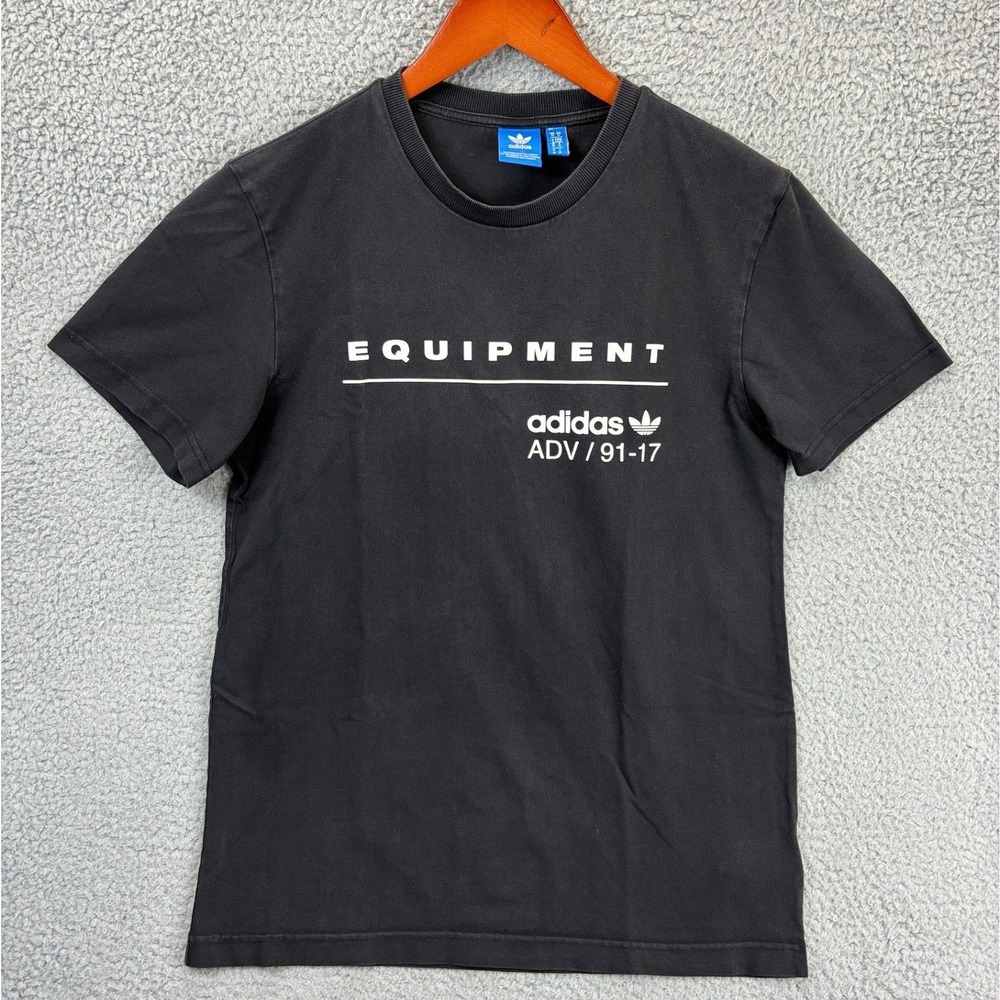 Adidas Originals Equipment Graphic T-Shirt Mens M Black ADV 91-17 Streetwear Tee